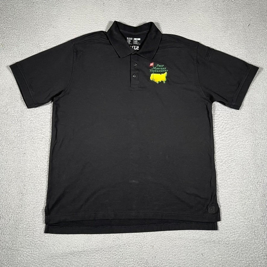 511 Tactical Shirt Mens Xl Black Prop Masters Tournament Golf Polo Casual Logo